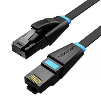 Plakans tīkla kabelis UTP CAT6 Vention IBJBI RJ45 Ethernet 1000Mbps 3m melns