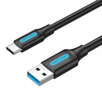 USB 3.0 A–USB-C kabelis Vention COZBH 2 m melns PVC