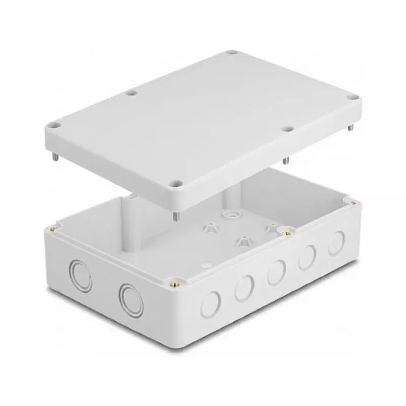 DeLOCK uzstādīšanas korpuss 180x125x57mm pelēks ABS āra