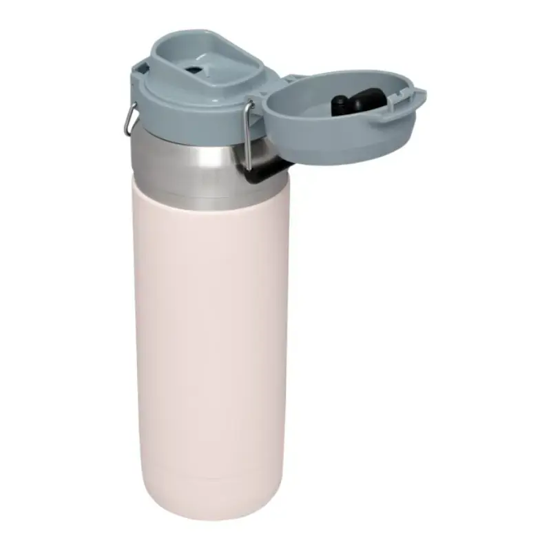 Ūdens pudele STANLEY Quick-Flip 1.06 L — izolēta ceļojumu pudele, gaiši rozā