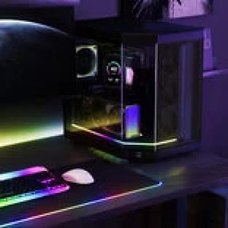 LED lente HYTE Noodle LN70 ARGB 70 cm, melna