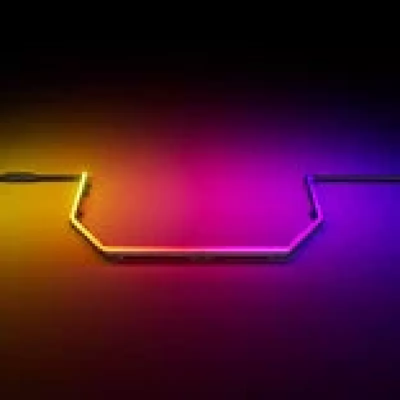LED lente HYTE Noodle LN70 ARGB 70 cm, melna