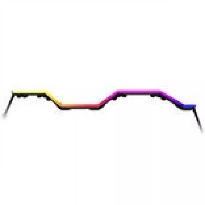 LED lente HYTE Noodle LN70 ARGB 70 cm, melna
