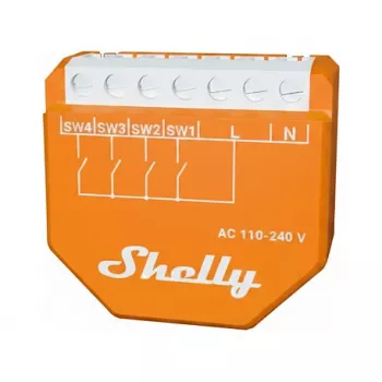 Shelly · Padziļinājumā montējams Wave i4 LR - Z-Wave (Shelly_W_i4_LR)