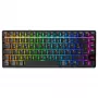 Bezvadu spēļu tastatūra Cherry XTRFY K33 Compact 75% QWERTZ vācu USB + RF + Bluetooth RGB melna