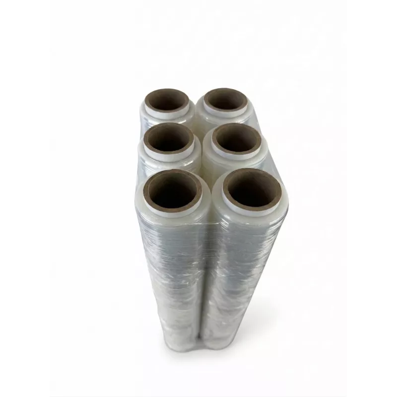 Folia stretch caurspīdīga 23mikroni 1,5 kg x 6 KASTES