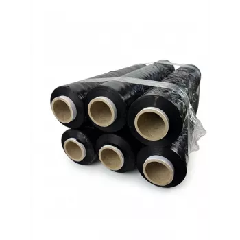 Stretch plēve melna 23mic 3,0kg x 6 BOX