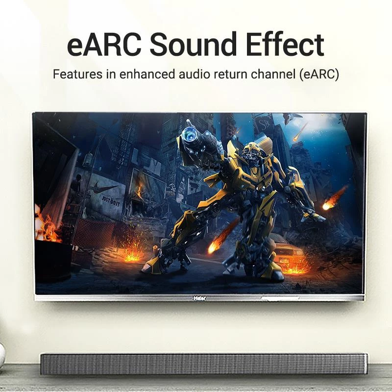 HDMI kabelis 8K/3M Melns Aanbi Vention