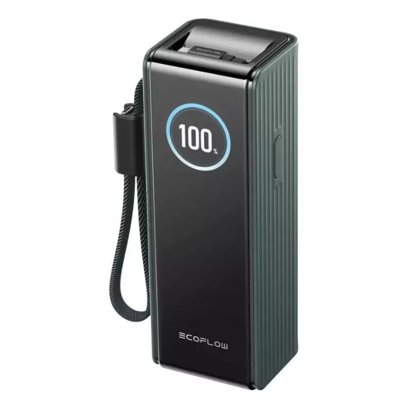 Ārējais akumulators EcoFlow RAPID 25000 mAh Zaļš — 170 W kopējā jauda, 2× USB-C, 1× USB-A