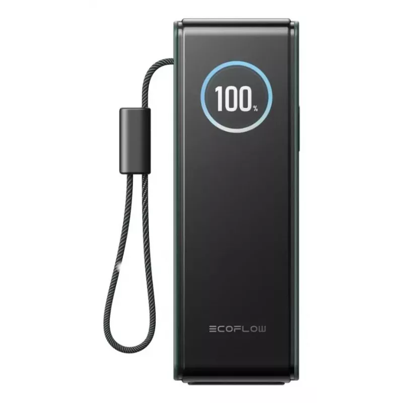 Ārējais akumulators EcoFlow RAPID 25000 mAh Zaļš — 170 W kopējā jauda, 2× USB-C, 1× USB-A