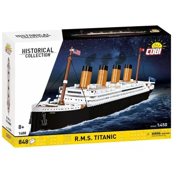 Konstruktoru komplekts Cobi R.M.S. Titanic modelis, 848 detaļas, kolekcionējams kug̓a modelis