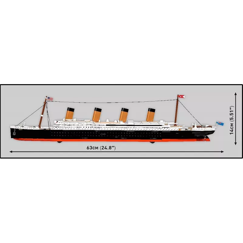 Konstruktoru komplekts Cobi R.M.S. Titanic modelis, 848 detaļas, kolekcionējams kug̓a modelis