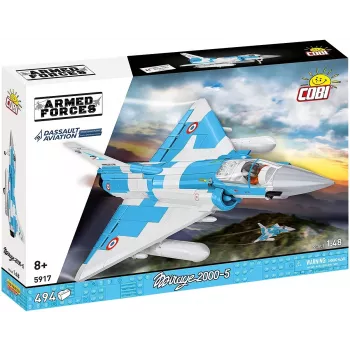 Cobi Mirage 2000-5F ķieģeļu modeļa komplekts, Bruņoto spēku sērija, 495 detaļas, mērogs 1:48