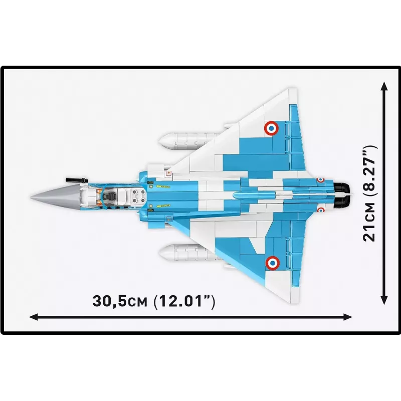 Cobi Mirage 2000-5F ķieģeļu modeļa komplekts, Bruņoto spēku sērija, 495 detaļas, mērogs 1:48