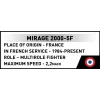 Cobi Mirage 2000-5F ķieģeļu modeļa komplekts, Bruņoto spēku sērija, 495 detaļas, mērogs 1:48