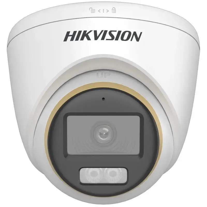 Kupolveida IP drošības kamera Hikvision DS-2CE72DF3T-LFS (ColorVu, 2,8 mm, 1920x1080) griestiem, iekštelpām un ārtelpām
