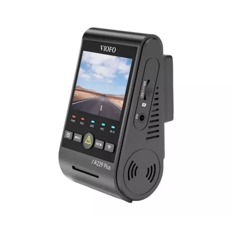 Braukšanas reģistrators VIOFO A229 PLUS 1CH-G GPS — 1 kanāla, 2560 × 1440, GPS, Wi‑Fi, 2,4 collu displejs, MicroSD līdz 512 GB