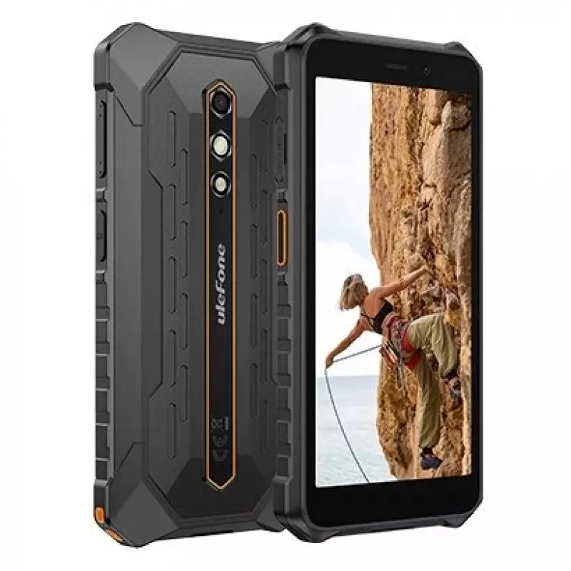 Viedtālrunis UleFone RugKing 2 Pro — izturīgs tālrunis, 4 GB RAM, 128 GB krātuve, oranžs