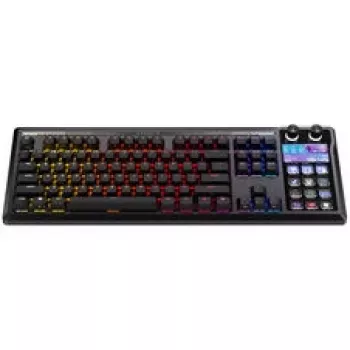 Corsair Galleon 100 SD spēļu tastatūra, pilna izmēra, integrēts Stream Deck, karstā nomaiņa, DE - melna