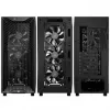 Corsair 3200D RS PC korpuss, Midi-Tornis, ATX, Rūdīts stikls - melns