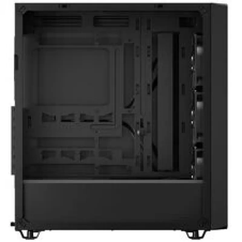 Corsair 3200D RS PC korpuss, Midi-Tornis, ATX, Rūdīts stikls - melns
