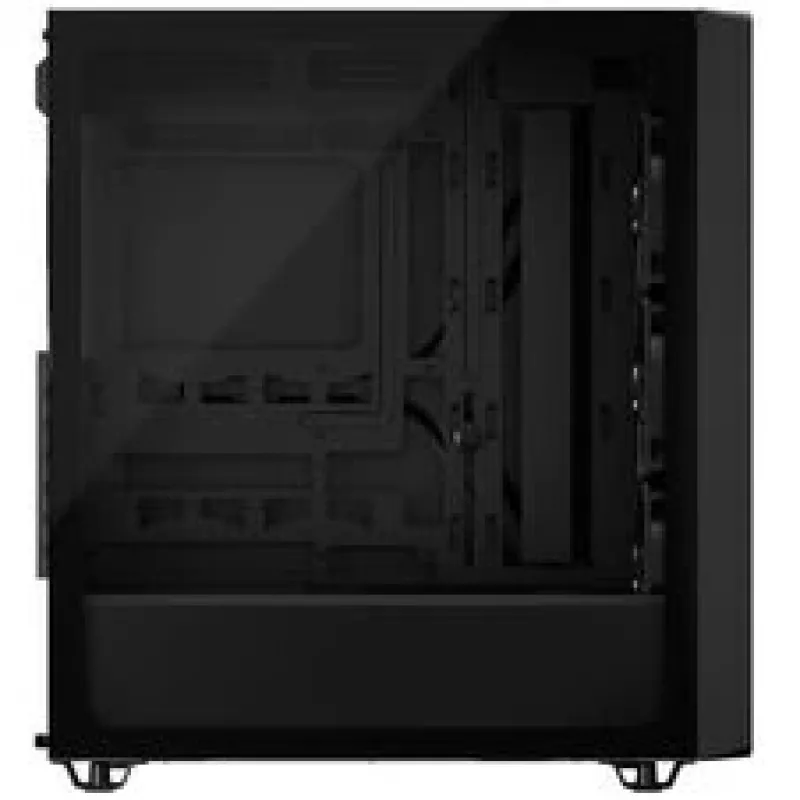 Corsair 3200D RS PC korpuss, Midi-Tornis, ATX, Rūdīts stikls - melns