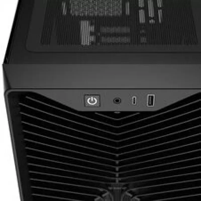 Corsair 3200D RS PC korpuss, Midi-Tornis, ATX, Rūdīts stikls - melns