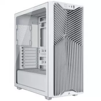 Corsair 3200D RS PC korpuss, Midi-Tornis, ATX, rūdīts stikls - balts