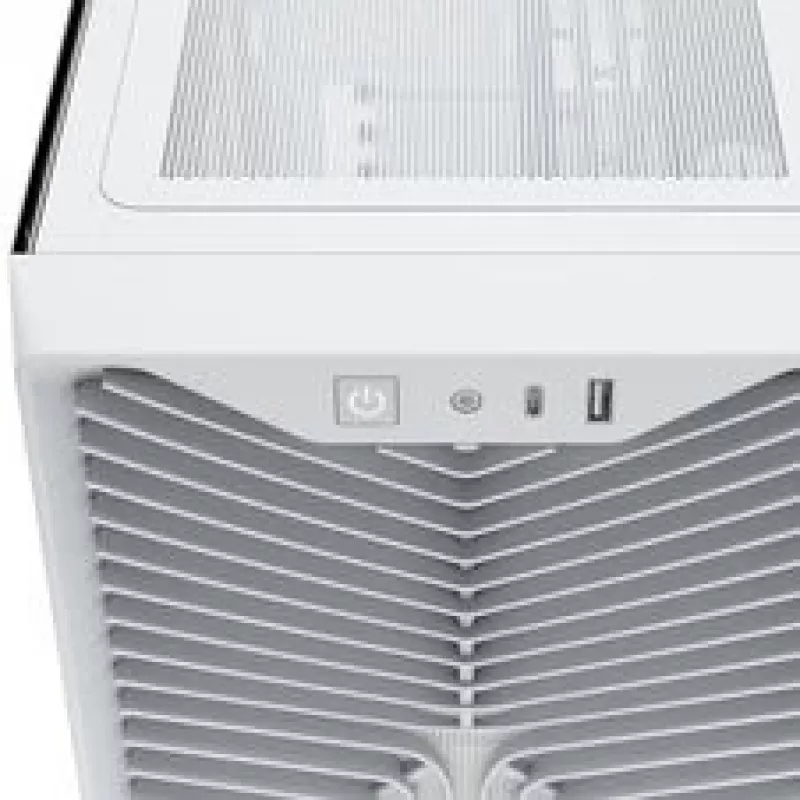 Corsair 3200D RS PC korpuss, Midi-Tornis, ATX, rūdīts stikls - balts