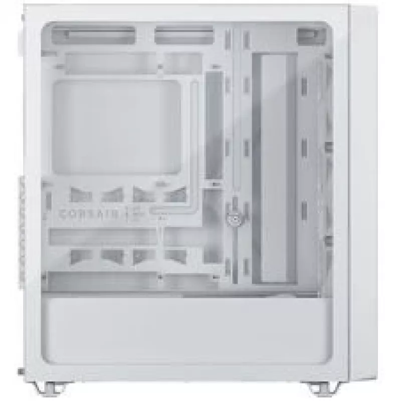 Corsair 3200D RS PC korpuss, Midi-Tornis, ATX, rūdīts stikls - balts
