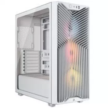 Corsair 3200D RS ARGB datora korpuss, Midi-Tower, ATX, rūdīts stikls - balts