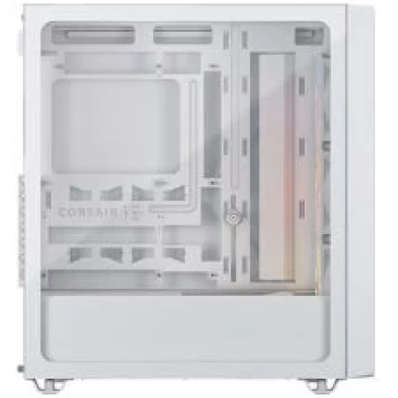 Corsair 3200D RS ARGB datora korpuss, Midi-Tower, ATX, rūdīts stikls - balts