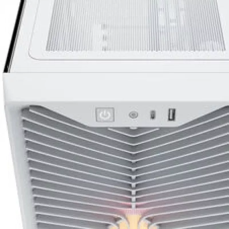 Corsair 3200D RS ARGB datora korpuss, Midi-Tower, ATX, rūdīts stikls - balts