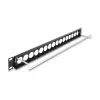 Plāksteru panelis DeLOCK 19 collu D-Type 16 portu 1U melns modelis 67058