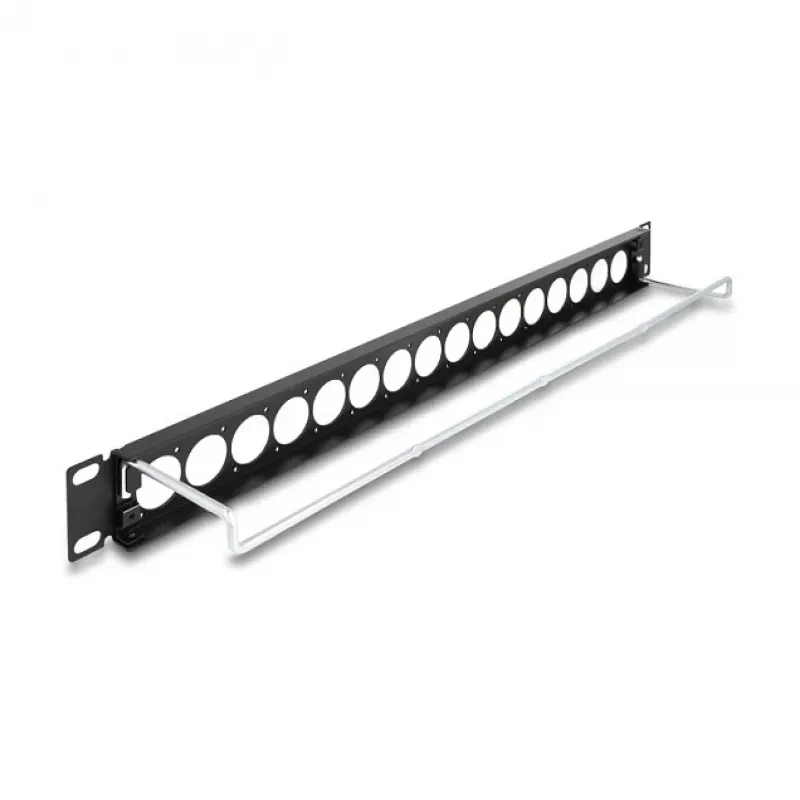Plāksteru panelis DeLOCK 19 collu D-Type 16 portu 1U melns modelis 67058