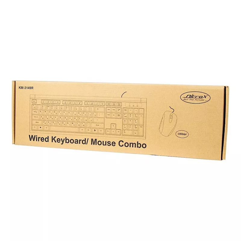 Tastatūra Inter-Tech KM-3149R ar peli, mājas, USB, QWERTY