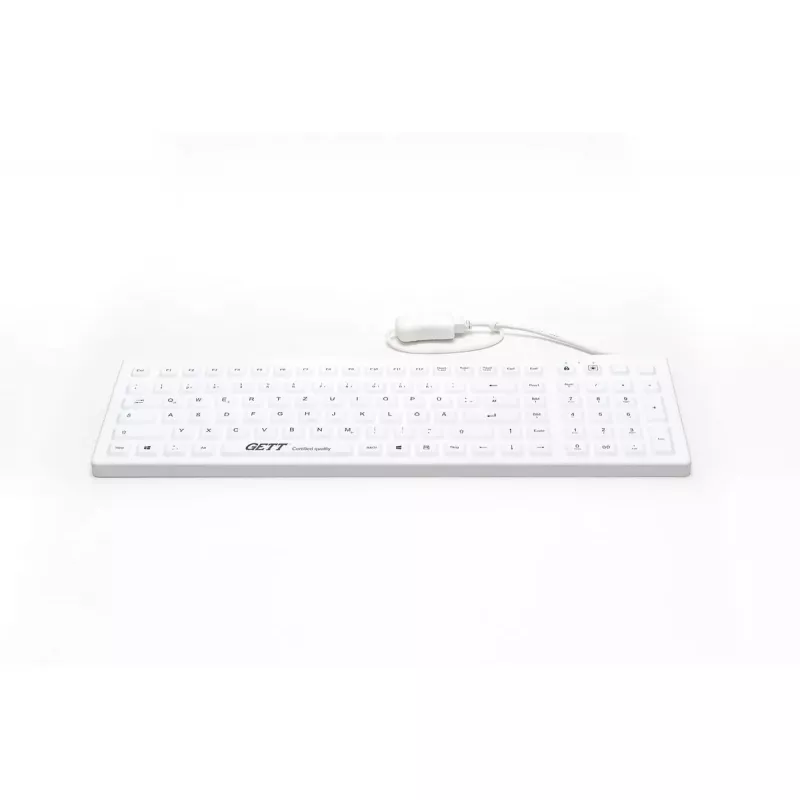 Klaviatūra GETT CleanType Prime Pro+ Medical German balta