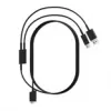 Kabelis Pimax Crystal Light/Super 2-in-1 DisplayPort un USB kabelis, melns, 5 m