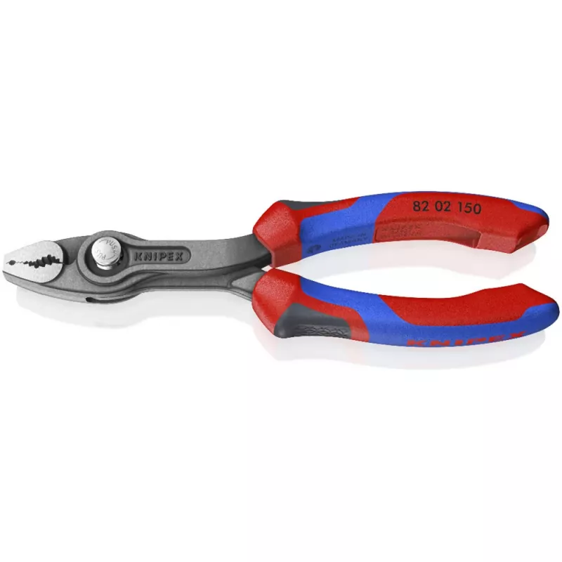 TwinGrip Frontgreifzange 82 02 150 (sarkana/zila, garums 150 mm)