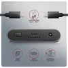 Ārējais korpuss AXAGON EEM2-20GD USB-C 20 Gbps diviem M.2 NVMe SSD diskiem ar aparatūras klonēšanu