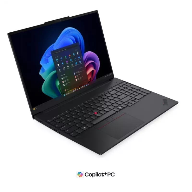 Lenovo ThinkPad E16 Gen 3 portatīvais dators, Intel Core Ultra 7 256V, 16GB RAM, 512GB SSD, 16 collu WUXGA, Windows 11 Pro, melns