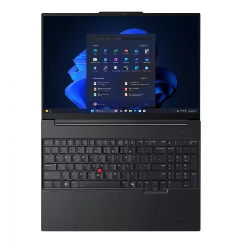 Lenovo ThinkPad E16 Gen 3 portatīvais dators, Intel Core Ultra 7 256V, 16GB RAM, 512GB SSD, 16 collu WUXGA, Windows 11 Pro, melns