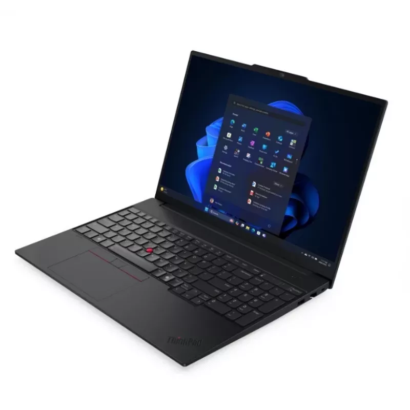 Lenovo ThinkPad E16 Gen 3 portatīvais dators, Intel Core Ultra 7 256V, 16GB RAM, 512GB SSD, 16 collu WUXGA, Windows 11 Pro, melns