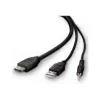 KVM kabelis Belkin F1DN1CCBL — HDMI uz USB A/B ar audio, USB tastatūras/peles pieslēgvietām, 3 m