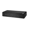 KVM slēdzis Belkin F1DN208KVM-UN-4 — 8-portu divu galvu HDMI/DisplayPort, USB tastatūra un pele, 4K@60Hz, statīva montāža, melns