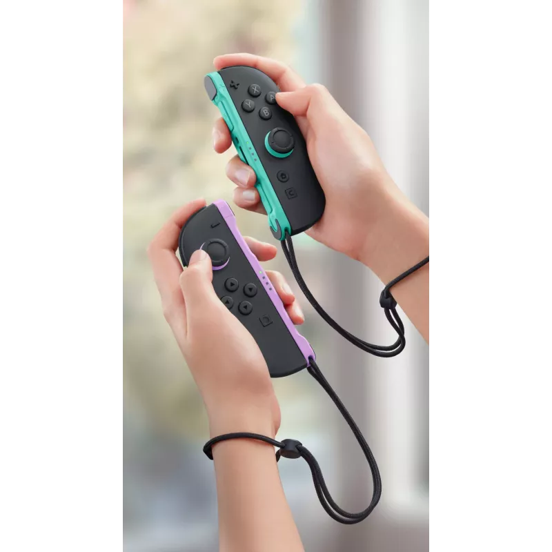 Nintendo Joy-Con 2 pāris gaiši purpursarkanā/gaiši zaļā krāsā, Spēļu panelis, Nintendo Switch 2, Sākuma poga, Analoga / Digitāla, Bezvadu, Bluetooth