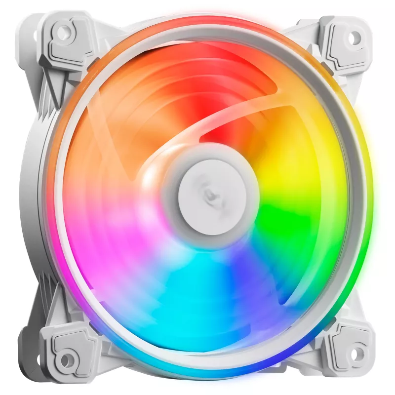 XPG HURRICANE 120 ARGB PWM balta, ventilators, 12 cm, 600 RPM, 2000 RPM, balta