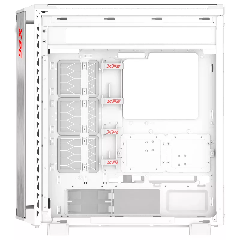 XPG BATTLECRUISER II ST Mid-Tower balta, Midi Tower, PC, balta, ATX, EATX, micro ATX, Mini-ITX, nerūsējošais tērauds, Spēlēm