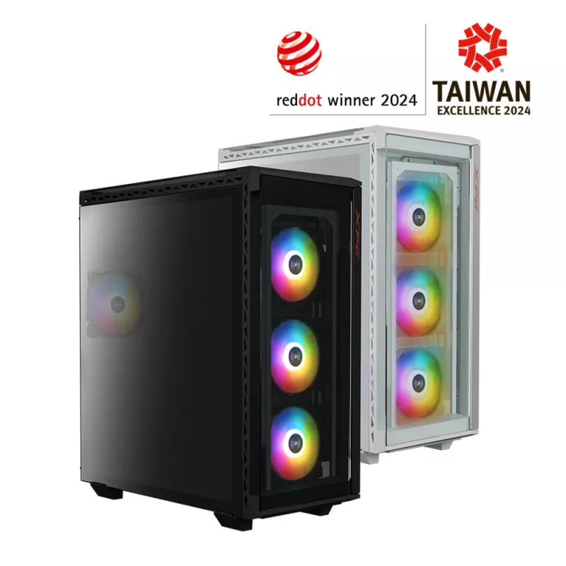 XPG BATTLECRUISER II ST Mid-Tower balta, Midi Tower, PC, balta, ATX, EATX, micro ATX, Mini-ITX, nerūsējošais tērauds, Spēlēm