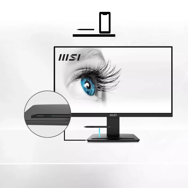 MSI Pro MP2412 datora monitors 60,5 cm (23,8 collas) 1920 x 1080 pikseļi Full HD LCD melns